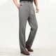thumbnail image 1 of Pantalones largos de verano para hombre, informales, con bolsillos, de color liso, con cintura elástica y pierna recta., 1 of 4