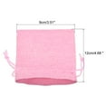 thumbnail image 2 of Uxcell Linen Burlap Bags with Drawstring for Gifts,DIY Craft Pink 9 x 12cm 20pack, 2 of 5
