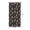 thumbnail image 5 of Black Princess Castle Rainbow Pattern Shower Curtain 36"x72" ,Bathroom Decorative Shower Curtains Set with 12 Hooks,Modern Waterproof Washable Shower Curtain, 5 of 6