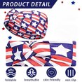 thumbnail image 6 of NSESSHome American Flag Knotted Headband Independence Day USA Patriotic Stars Stripes Twist Hair Accessories Wide Knot Holiday Fashion Holiday Styles for Women Girls Gift, 6 of 8