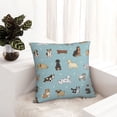 thumbnail image 6 of Yiaed Dog Pets Print Pillow Covers Super Soft Decorative Square Throw Pillow Covers Case Cushion Covers for Sofa Couch Bedroom Car Decor（No pillow core）-12"x12", 6 of 7