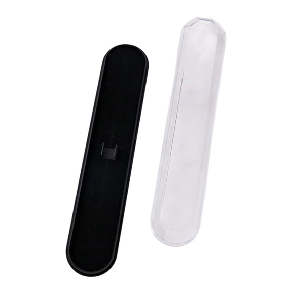 Slimly Plastic Pencil Box Writing Tool Container With See Through Cover For Professional Essential