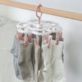 thumbnail image 6 of 16-Clips Folding Clothes dryer Hanger Children Adults Clothes Dryer Windproof Socks Underwear Plastic Drying Rack Organizer, 6 of 9