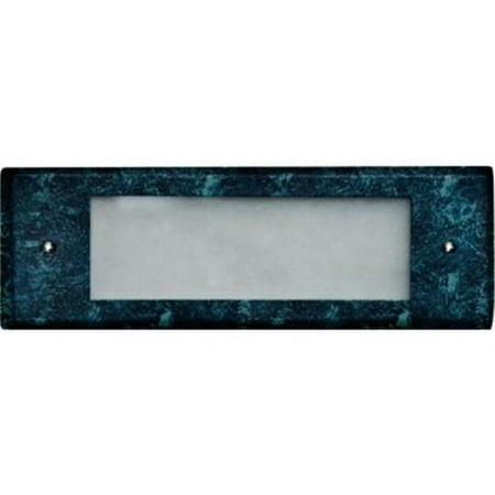 

2 x 3.2W & 12V Bay-LED Recessed Open Face Brick Step & Wall Fixture - Verde Green Cover