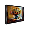 thumbnail image 4 of Stupell Industries Bouquet Still Life Painting Botanical & Floral Painting Black Floater Framed Canvas Art Print Wall Art, 31 x 25, 4 of 10