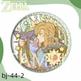 thumbnail image 4 of Zelda Link Nintendo Animation Game Peripheral Toys Metal Brooch Badge Q-Version Decorations Anime Action Figures Collection, 4 of 4