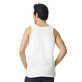 thumbnail image 5 of Gildan White Tank Top, Works Heavy Cotton Men's Performance TankTop Pack-6 Size: S, 5 of 5