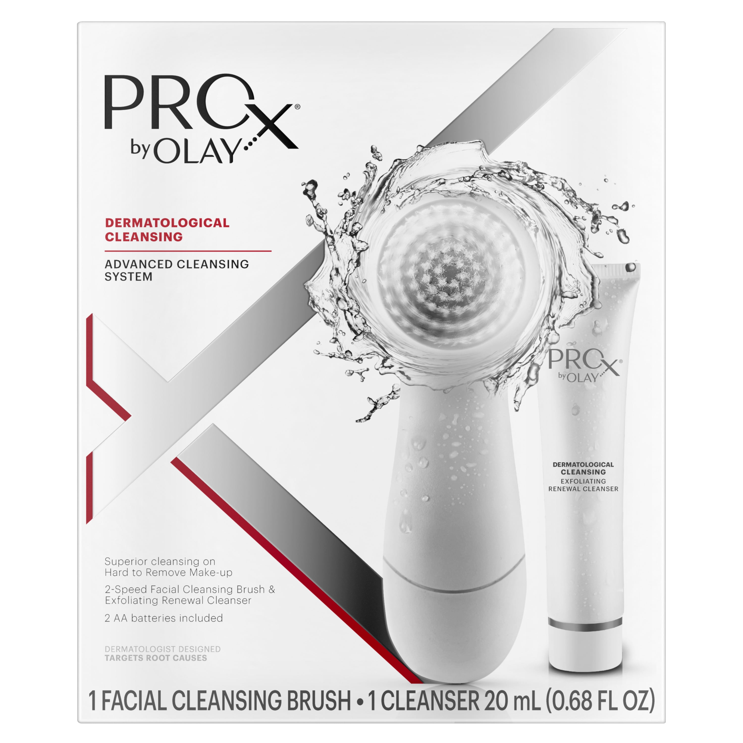 by Olay Skin Care Kit, Cleansing Brush Exfoliating Cleanser - Walmart.com