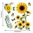 thumbnail image 5 of Sunflower Wall Stickers Garden Floral Wall Decals Butterfly Decor Posters Living Room Bedroom Kitchen Nursery Wall Decor, 5 of 9