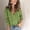 Green, variant on LEKODE Women V Neck Scalloped Trim Long Sleeve Leaf Hollow Crochet Knit Full Button Down Cropped Cardigan Lightweight Spring Daily Tank Dress Vacation Layering Outer Shrug Topper Beige L