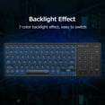 thumbnail image 3 of Graflsoa Clavier Sans Fil Bimode avec Pavé Tactile, Connectivité 2.4G/BT, Rétroéclairé, Compatible avec Windows/iOS/Android/Mac OS, Design ABS Noir, Charge Type-C, 3 of 7