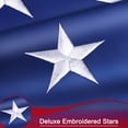 thumbnail image 4 of American Flag 4x6 FT Outdoor Heavy Duty 100% in USA, USA Flag 4x6 FT, Sturdy American Flags 4x6 for Outside Longest Lasting, Fade Resistant US Flag with Embroidered Stars, Brass Grommets, Sewn Strxe, 4 of 9
