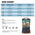 thumbnail image 6 of Fuzoiu Whimsical Sailboat Ocean Art Print Men's Sleeveless T-shirt,Sleeveless Tee Shirts,Quick-Dry Athletic Tank Top for Gym, Running, Sports & Outdoor Activities-Small, 6 of 7