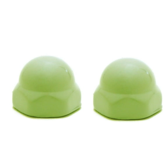 Fixture-Fix Replacement Ceramic Toilet Bolt Caps, Spring Green to Match Kohler, Universal Size, 2-Piece Set