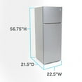 thumbnail image 2 of Avanti 7.4 cu. ft. Apartment Size Refrigerator, in Stainless Steel (RA75V3S), 2 of 10