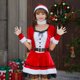 thumbnail image 5 of Disfraz de Navidad para mujer, disfraz de copo de nieve, vestido festivo Fridja qw391, 5 of 9