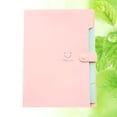 thumbnail image 6 of FRCOLOR Plastic File Folders A4 Size Snap Closure Accordion Folder Document File Folder (Pink), 6 of 8