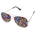 thumbnail image 4 of Gafas Funny Photo Props Accesorios de Fiestas Bling Crystal Buen Estiramiento Encogimiento Duradero Fácil de Llevar 01 Yinane Gafas de sol de Diamante, 4 of 8