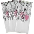 thumbnail image 6 of Pink Poodle Dog Kitchen Dish Towels Set of 1, Flowers Washable Tea Towels Dishcloths Lint-Free 18x28 Inch Fast Drying for Kitchen Restaurant Bar Clean, 6 of 7