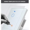 thumbnail image 3 of INGEQUIS Interruptor Inteligente Sin Neutro con Capacitor, Apagador Wifi de 2.4Ghz con Panel T&aacute;ctil, Control Remoto de App, Compatible con Alexa, Google Assistant y IFTTT (Blanco, 3gangs), 3 of 7