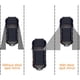 thumbnail image 4 of Espejo retrovisor de punto ciego, gran angular, redondo negro adhesivo para coche, SUV, camión y motocicleta (2 unidades), 4 of 5