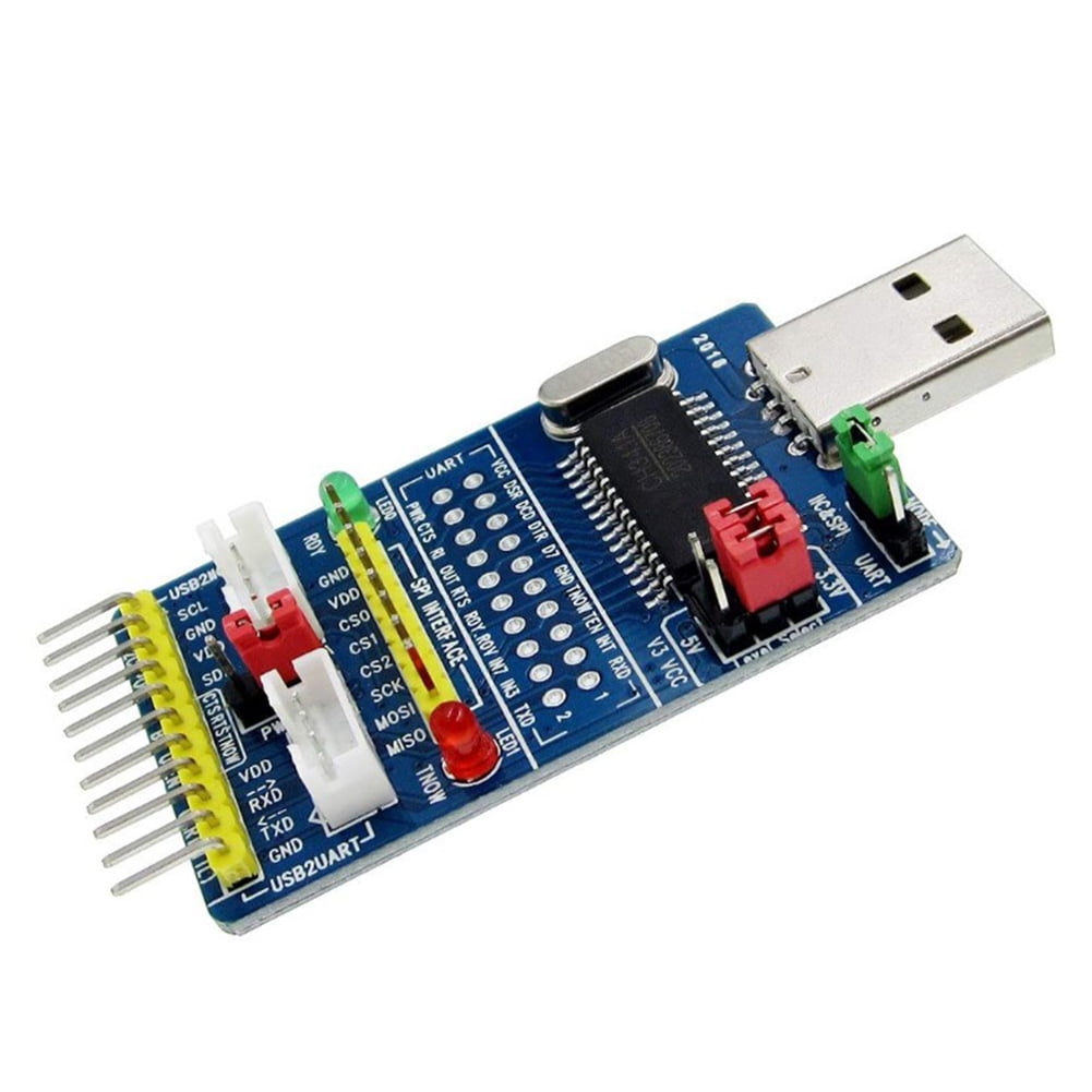 CH341A USB to SPI I2C IIC UART TTL ISP Serial Adapter Module EPP/MEM Converter Serial Brush Debugging CH341T 2 in 1 serial port - 502