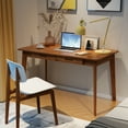 thumbnail image 7 of KULAGAGA Writing Desk with Drawers, Modern PC Laptop Computer Table for Home Office,47.2"x21.7",Walnut, 7 of 7
