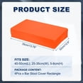 thumbnail image 2 of Funda de taburete de bar Uxcell rectangular, cubierta de asiento de taburete de barra lavable y elástica con banda elástica para silla de banco de madera y metal (Naranja, 4 piezas), 2 of 6
