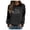 Black, variant on Women's Pullover Hoodie Letter Print Round Neck Top For Fall & Winter Juniors Sweatshirts