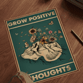 thumbnail image 4 of LOLUIS Inspirational Vintage Mental Health Awareness Wall Art, Counseling Therapy Positive Office Decor, Grow Positive Thoughts Poster DS1, 4 of 5
