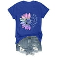thumbnail image 4 of AKEGAMN Women's 2025 Stylish Athletic Plus Size Crew Neck Short Sleeve Workout Tee, Blue S-3XL, 4 of 9