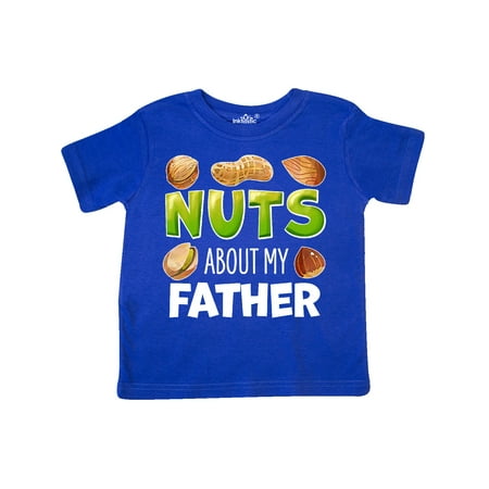 

Inktastic Nuts About My Father Peanut Almond Pistachio Gift Toddler Boy or Toddler Girl T-Shirt