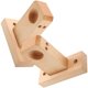 thumbnail image 3 of GOOHOCHY 2 soportes de madera para barra de cortina de pared, soporte para toallero, 3 of 8