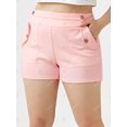 thumbnail image 3 of Shorts Talla Extra Bolsillo Abotonado Rosegal Pantalones cortos de talla grande, 3 of 5