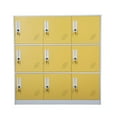 thumbnail image 2 of MECOLOR - Metal Samll locker cabinet for office and home with 9 case Yellow color 36.5" Tall, 2 of 10