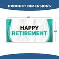thumbnail image 5 of Happy Retirement Banner Sign For Outdoor-Indoor Use 4x2 Ft Large Custom Banner and Signs with Hanging Rope Happy Retirement Backdrop for Party Decor Oxford Cloth Sublimation Banner for Easy Hang, 5 of 6