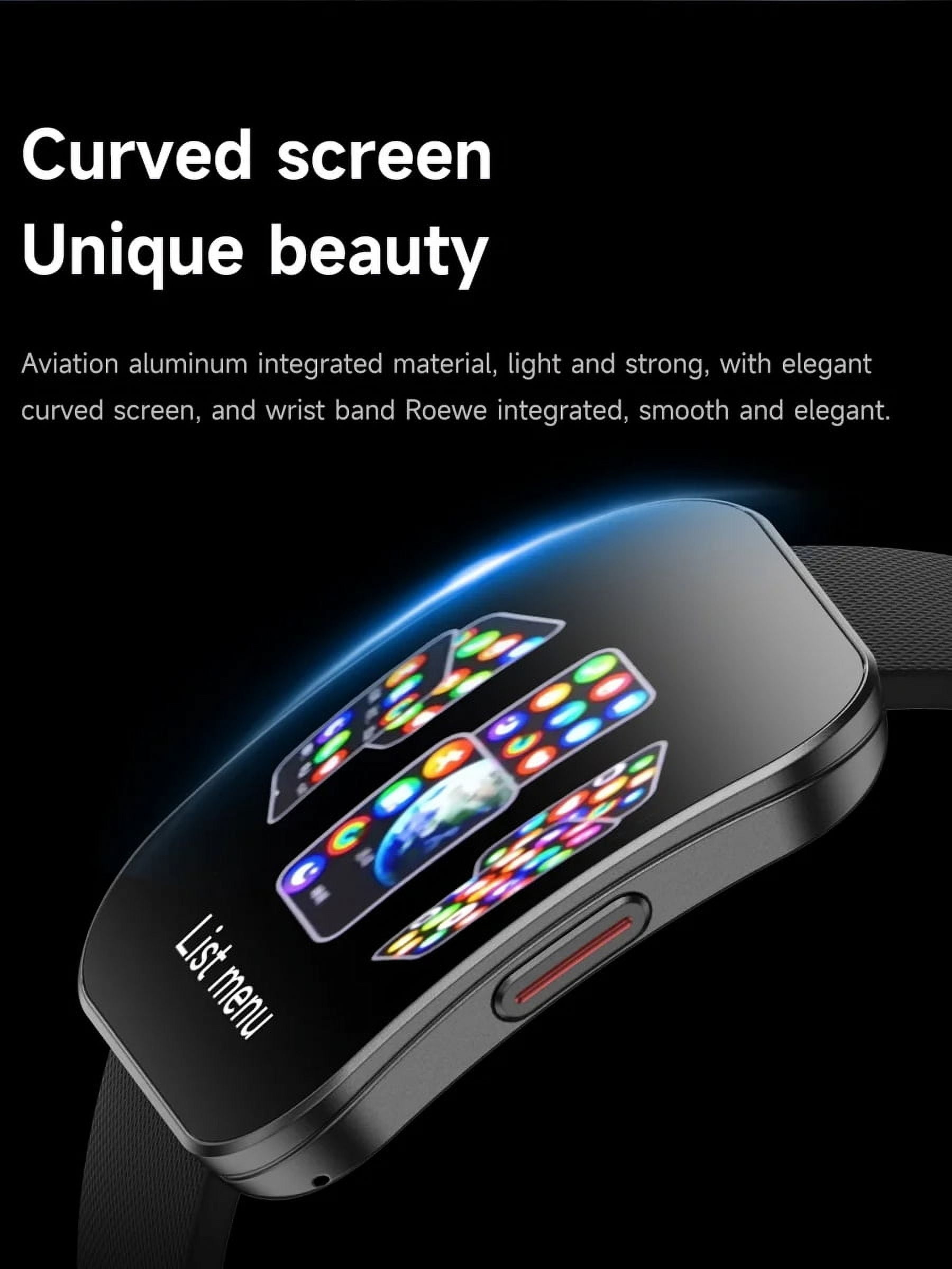 1.85-inch Curved Screen Smart Watch Bluetooth Call Message Notification
