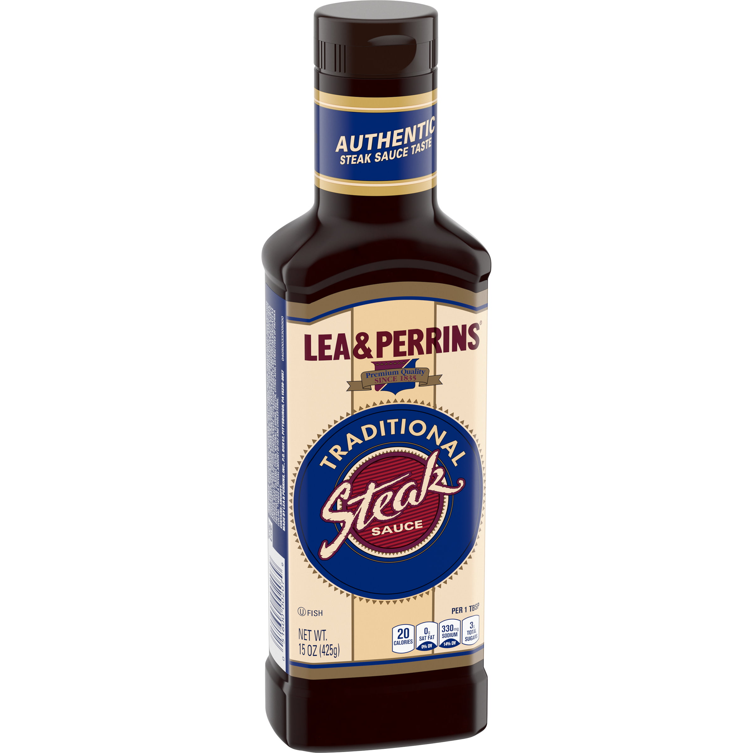 Lea & Perrins Traditional Steak Sauce, 15 oz. Bottle 
