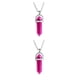 thumbnail image 2 of Qarigey Hexágono columna encanto colgantes colgantes coloridos encantos de cristal llaveros Type2 NO2, 2 of 6