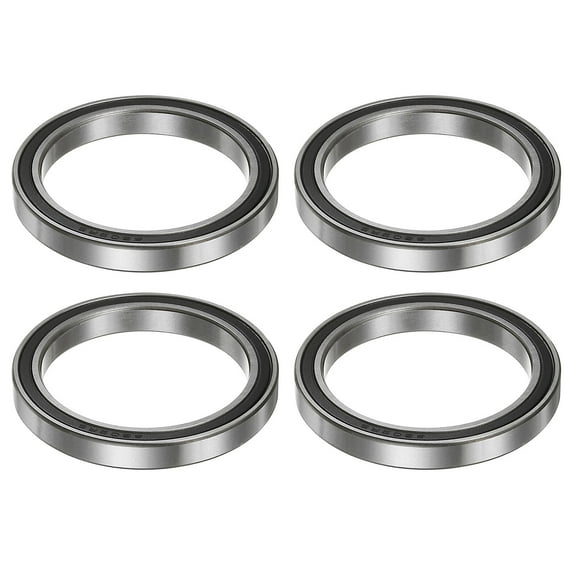 Uxcell 6809-2RS Ball Bearings 45mmx58mmx7mm Chrome Steel ABEC3 Double Sealed 4 Pack