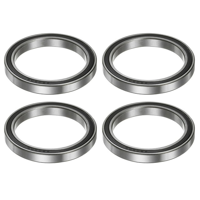 Unique Bargains 6809-2RS Roulements à Billes 45mmx58mmx7mm Acier Chromé Double Étanchéité Lot de 4