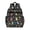 Space Dinosaur Pattern, variant on Green Cartoon Dinosaurs Leaves Pattern Cute School Backpack Bag for School with Padded Back and Adjustable Shoulder Straps 15.25"x11.5"x5.25"