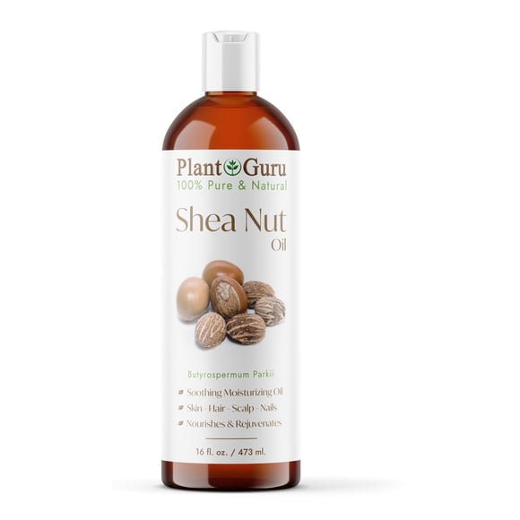 Aceite de mantequilla de nuez de karité africana 16 fl. onz. Hidratante y crecimiento del cabello facial puro y natural. DIY Mantecas Corporales Lociones Cremas Bálsamo labial y fabricación de jabón