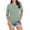 Light Green, variant on Womens Tops Casual Loose Fit Solid Color Tee Breathable Short Sleeve T Shirt Shirts for Women Brown L