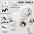 thumbnail image 4 of Heavy Duty Durable Lightweight Dog Leash, 10 Ft Hands Free Retractable with Ergonomic Handle, Reflective for Nighttime Visibility, Anti-Slip One-Handed Brake Lock, 4 of 6