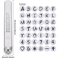 thumbnail image 4 of Iron Seal Stamps Mixed Patterns with 42 Compartments Plastic Cuboid Bead Containers EVA Board for DIY Crafts Making Mixed Color EVA Board: 19.5x5.4x0.4cm 1pc/set, 4 of 7