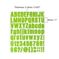 thumbnail image 2 of Uxcell 25mm Height Self Adhesive Waterproof Vinyl Letter Number Sticker Set 6 Sheet Light Green, 2 of 6