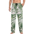 thumbnail image 4 of Tropical Palm Leaves Ghost Pajama Pants, Men's Lounge Pants Light with Drawstring and Pockets, Christmas New Year Birthday Father's Day Gifts, 4 of 7