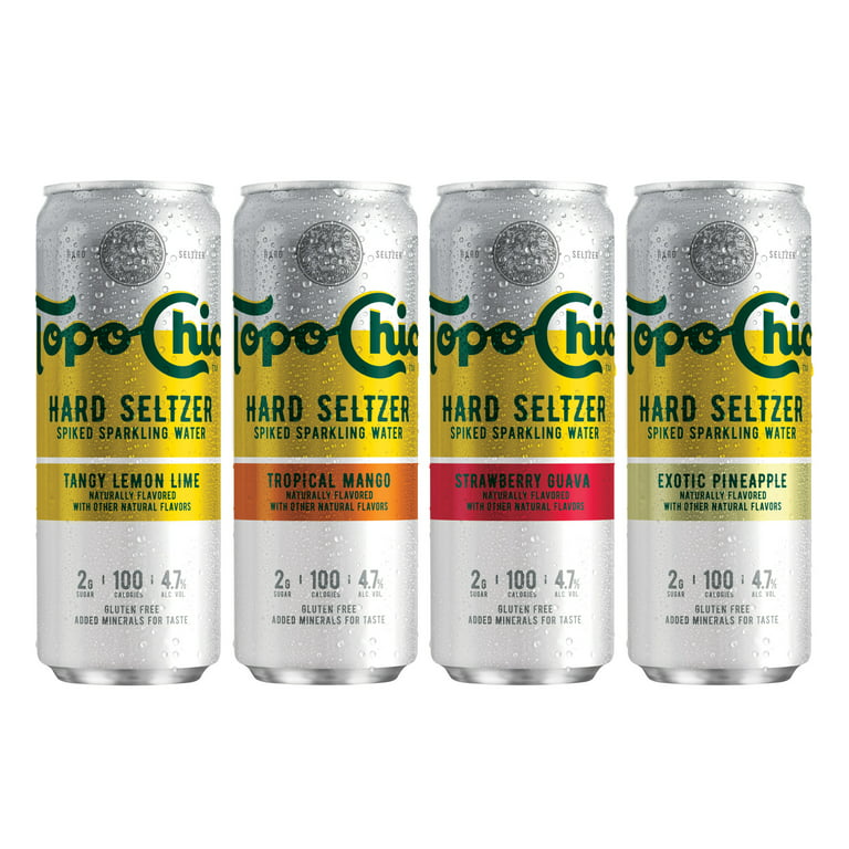 Topo Chico Variety Pack Hard Seltzer, 12 Pack, 12 fl oz Cans, 4.7% ABV