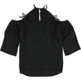 thumbnail image 2 of bar III Blusa tipo túnica con apliques para mujer, negro, extra pequeña, 2 of 2